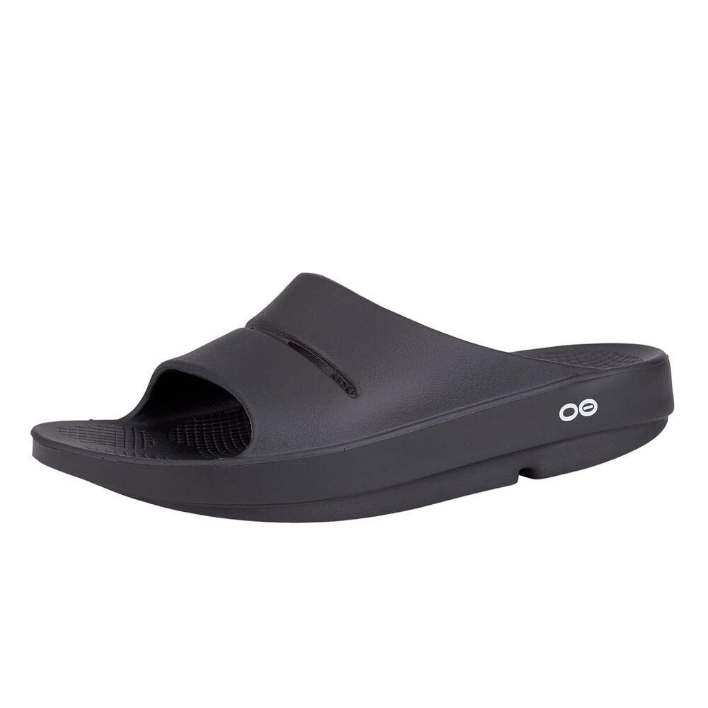 OOahh Recovery Slide, Black - Women’s Size 14, Men’s Size 12